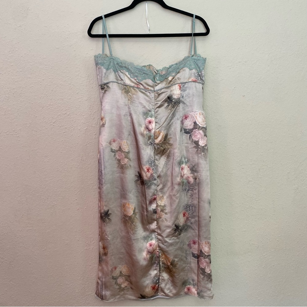 HOUSE OF CB 'Venus' Vintage Floral Midi Dress green corset style NWOT Sz XL A-C‎ - Picture 6 of 16